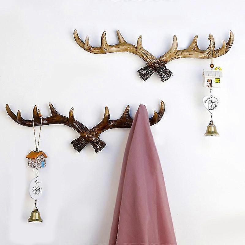Retro Antler Hook Decoration Wall Hanging Coat Rack Clothing Store Entrance Wall Decoration Wall Key Hook