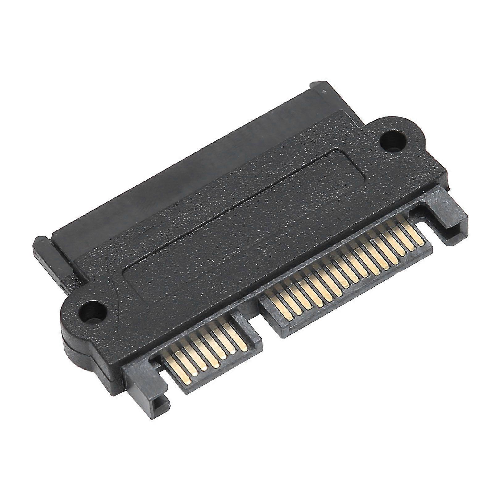 Adapter SAS to SATA Port Hard Drive to Mainboard 15PIN Converter SFF8482 Black Plastic Shell(ShootThrough10310 )