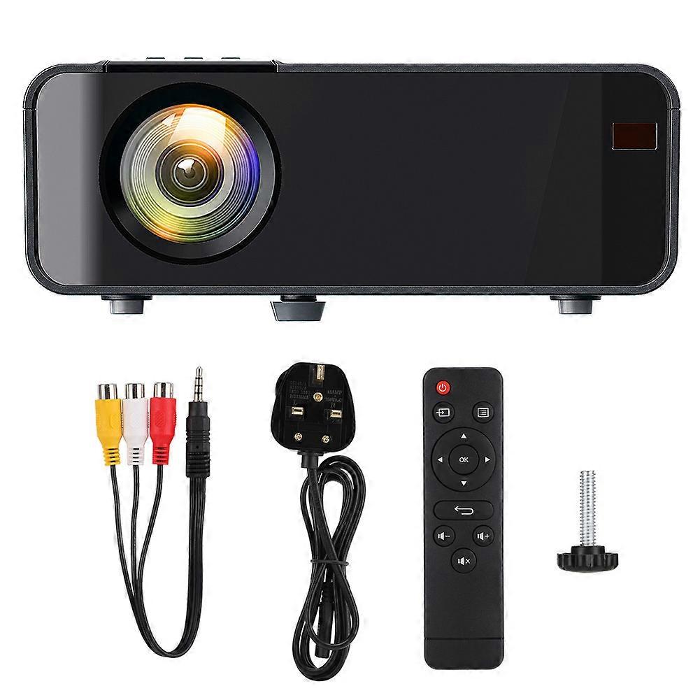 Portable 1080P LED Smart Projector with HD Image, Eye Care, and Versatile Connectivity