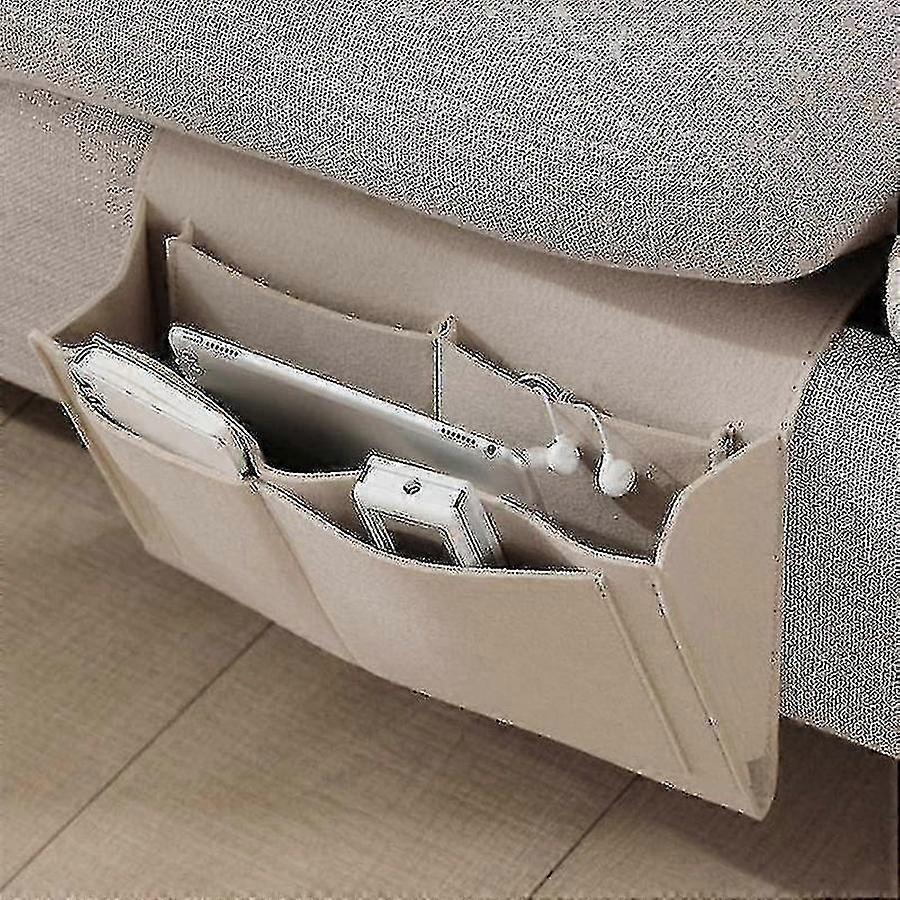 Thick felt hanging storage bag for bedside multi purpose organization