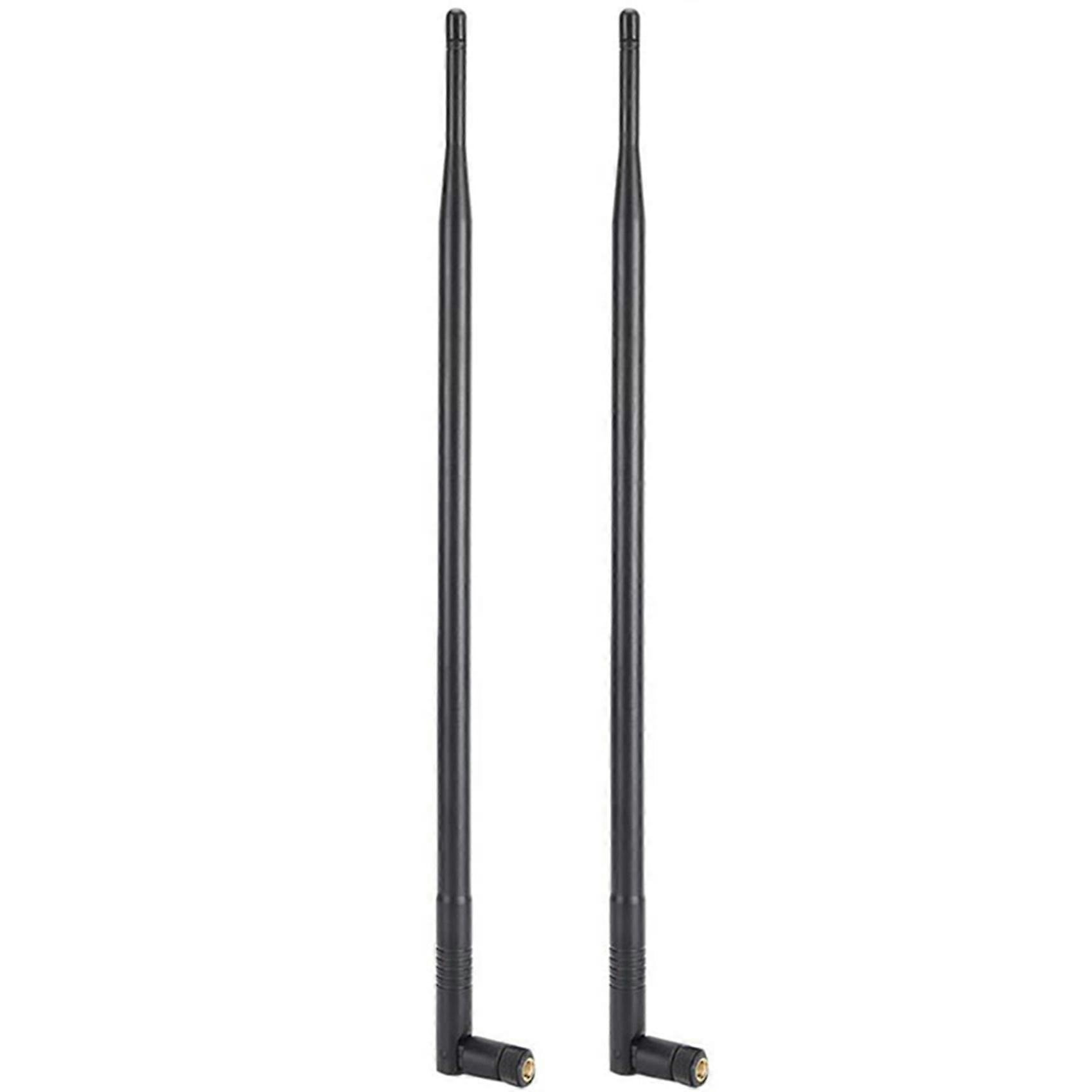 2X 12DBI WiFi Antenna, 2.4G/5G Dual Band High Gain Long Range WiFi Antenna with RPPSMA Connector for