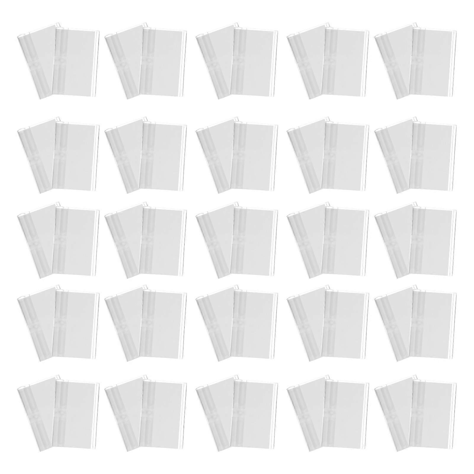 Price Label Holders Clear Plastic Display Clips for Retail Environments Transparent Pvc for Price Display 50Pcs