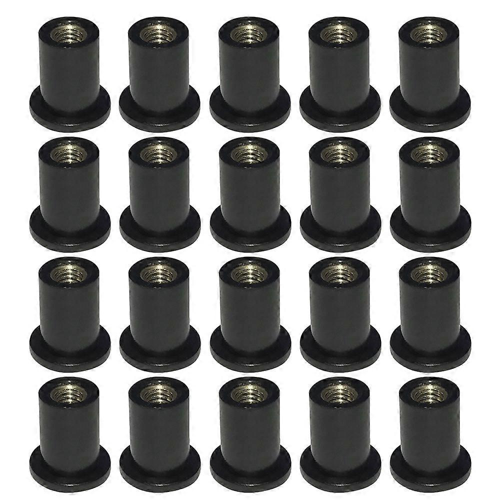 Rubber Well Nuts for Motorcycle Windshield 40Pcs Fairing Mounting Set