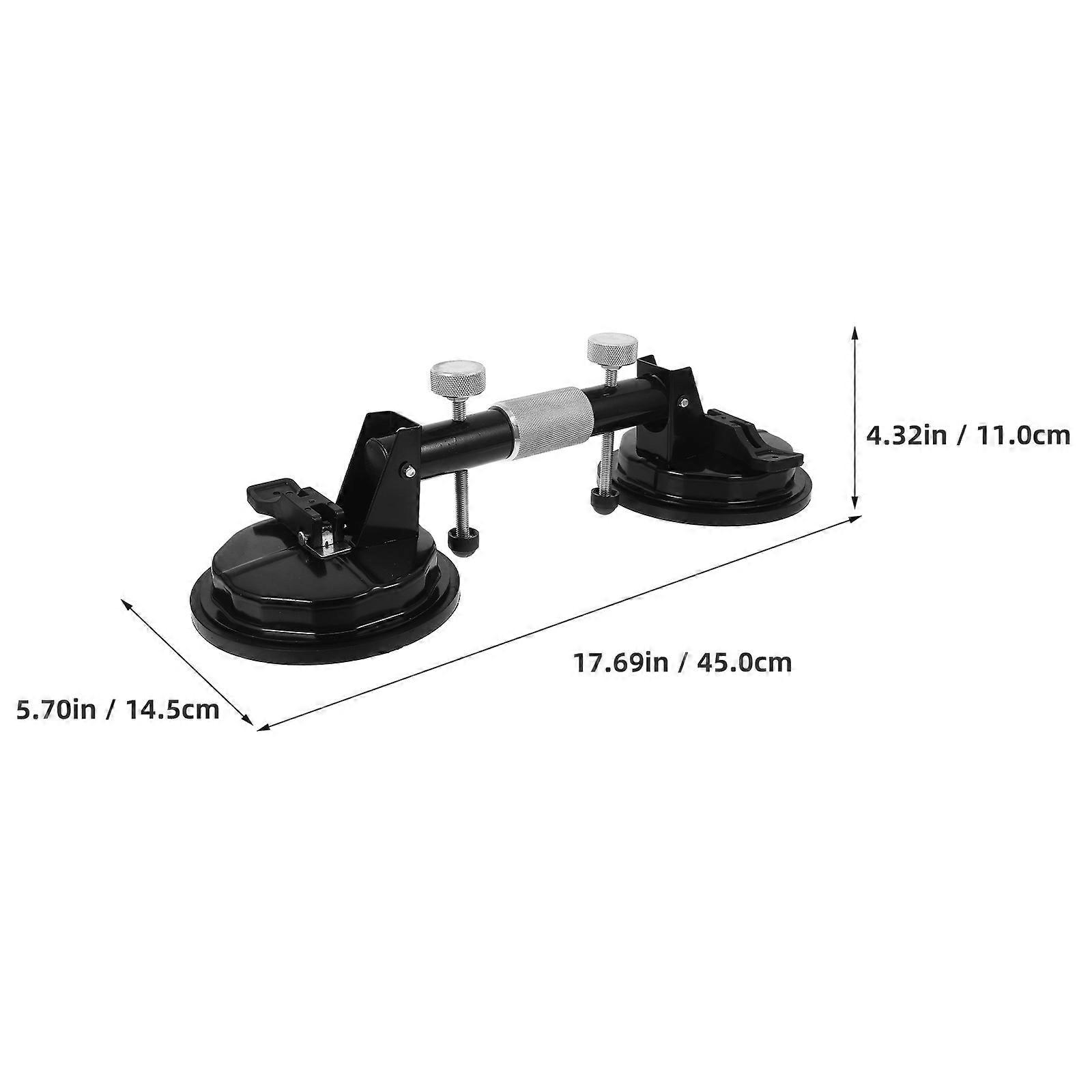 Heavy Duty Suction Cup Glass Dual Suction Cup For Floor Gaps Fixing With 45.00X14.50X11.00CM Size In Assorted Color 1Set