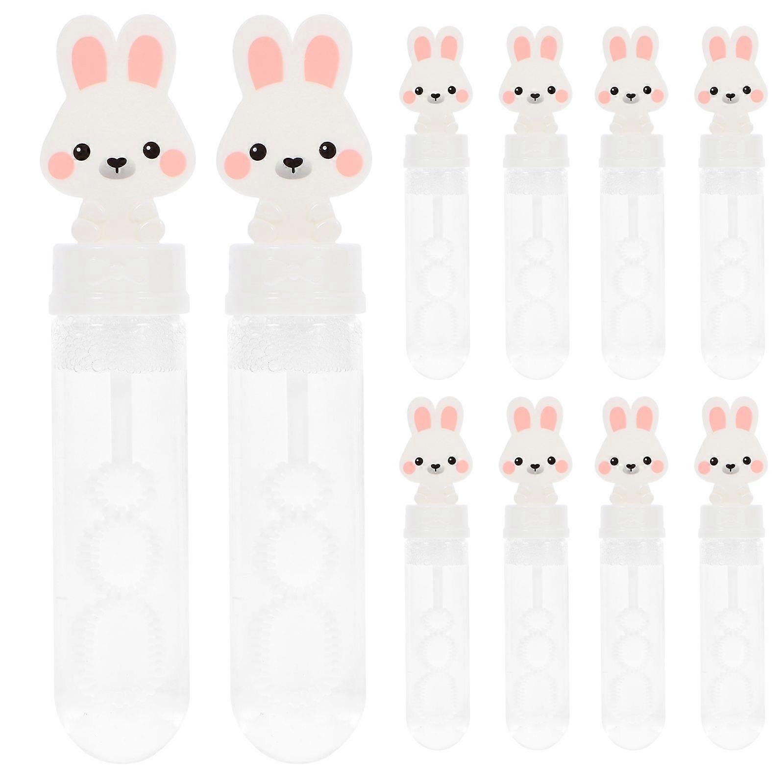 Kids Bubbles Party Favors Bunny Shape for Parties Transparent Abs Material Blow Bubbles 12Pcs