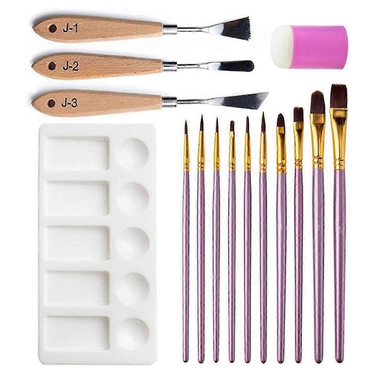 Oil Painting Tool 15-Piece Set Special-Shaped Scraper