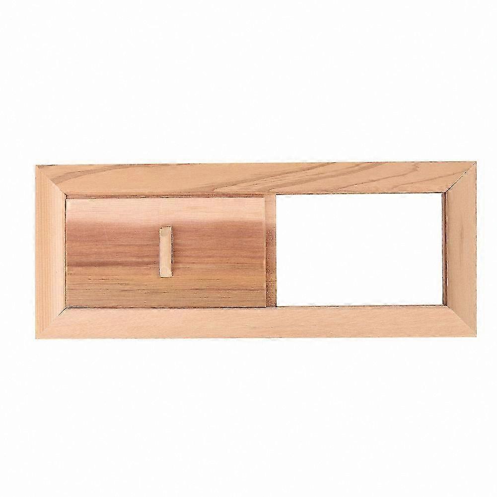 Adjustable Cedar Wood Vent Panel for Saunas Natural Material Durable Design Efficient Airflow for Sauna Rooms