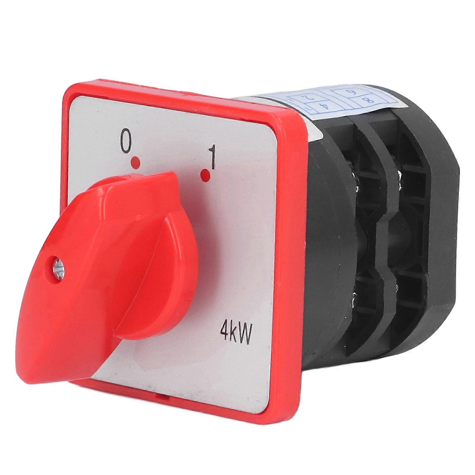 BERM Rotary Changeover Switch Knob 2 Section 2 Position 20A 380V