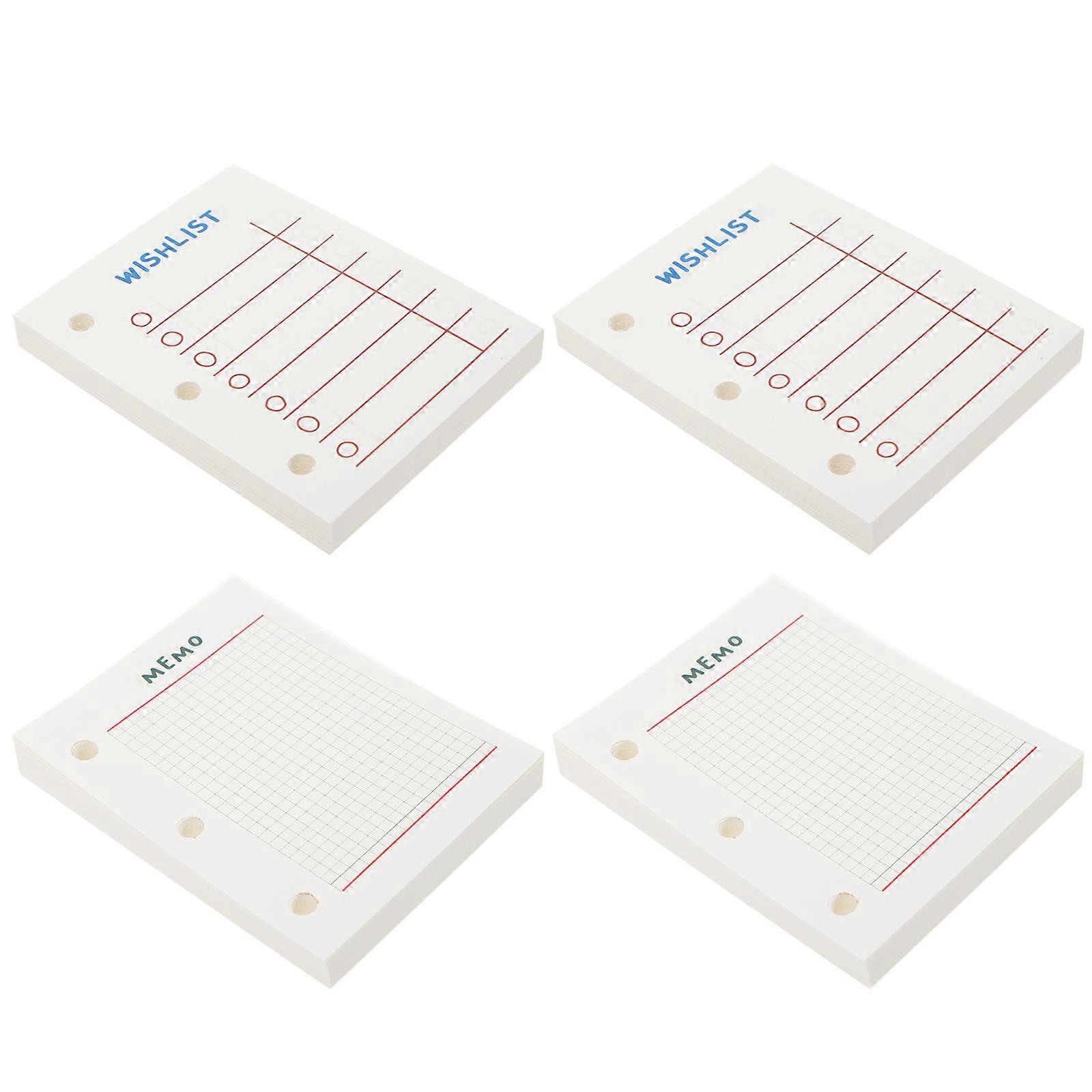 Planner Notebook Inner Paper Replacement for Writing 8Pcs Loose-Leaf Refills