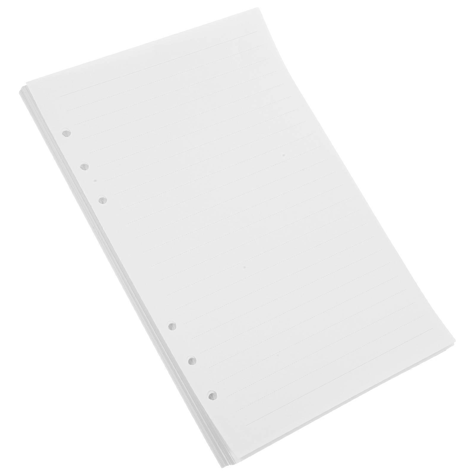 Notepad Refill Paper Binder Paper for Notebook 160 Sheets White Sheets