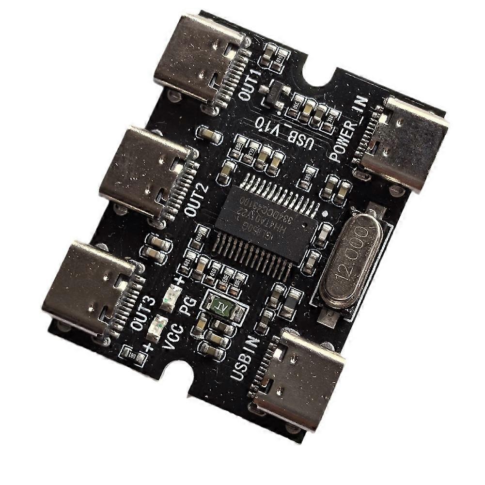 TYPE-C USB Expansion Board Hub Usb Hud Expansion Module 1 in 3 Out with Power Interface
