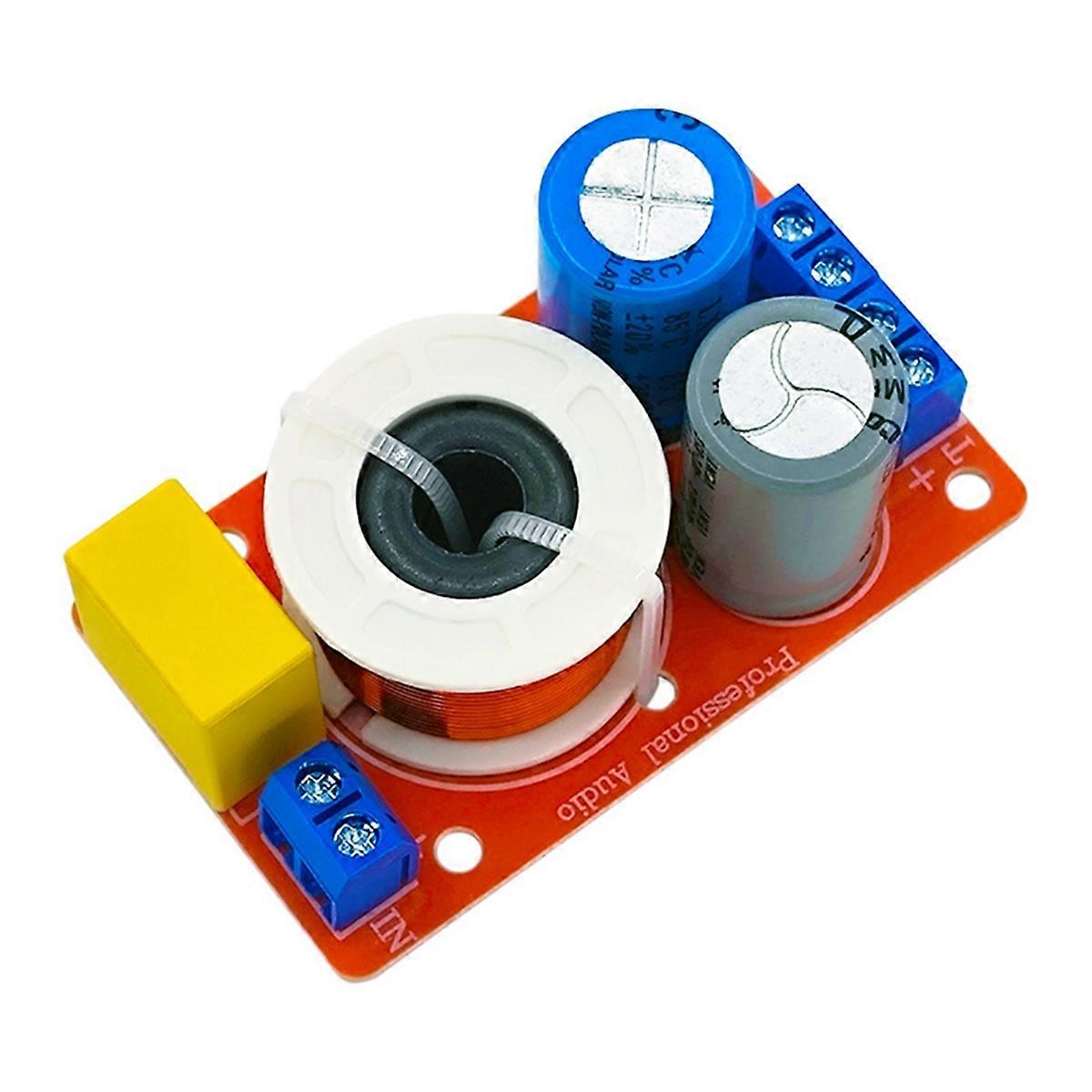 80W Audio Speaker Crossover High Low Two-Way Audio Crossover Home Speakers Filter for Center Bookshe