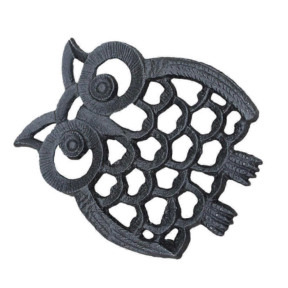 Tableware Mat Creative Owl Shaped Iron for Heat Insulation 2Pcs