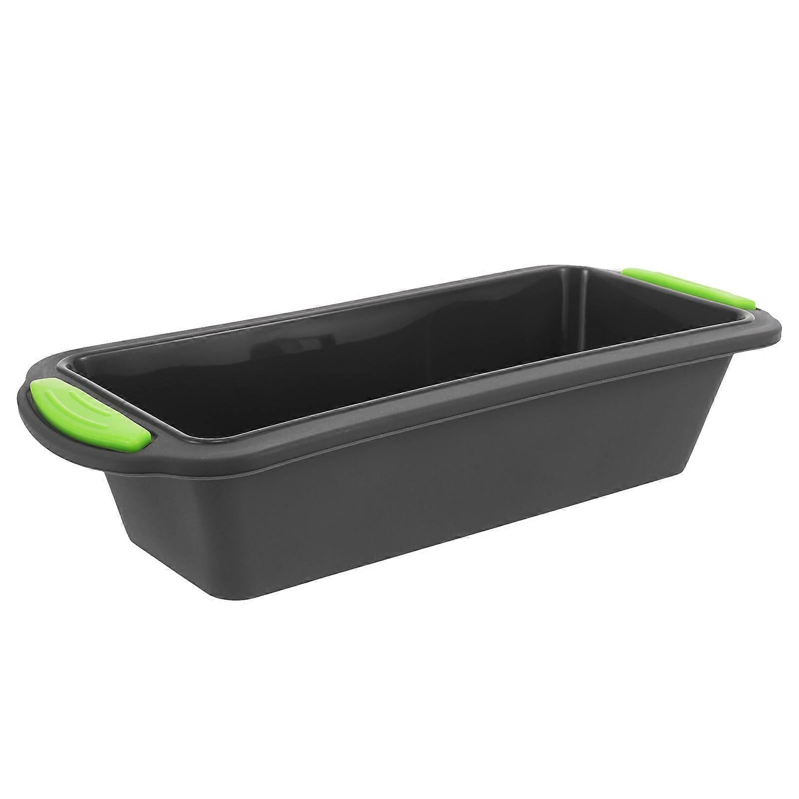 Nonstick Silicone Bread Loaf Pan for Baking 4Pcs Black Kitchen Mold