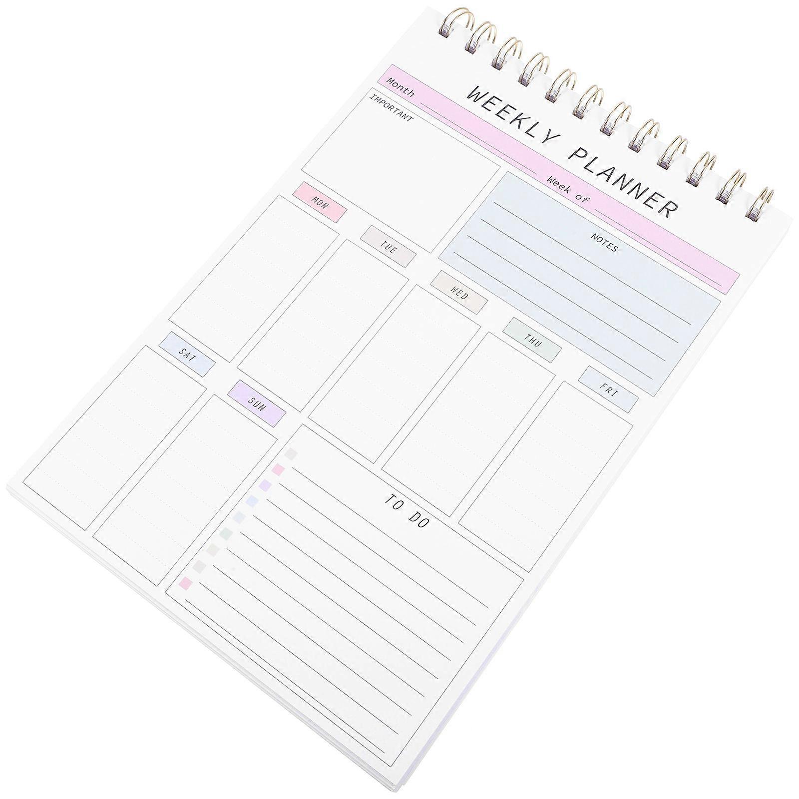 Daily to Do List Planner Tear-Off Notepad for 3Pcs Paper