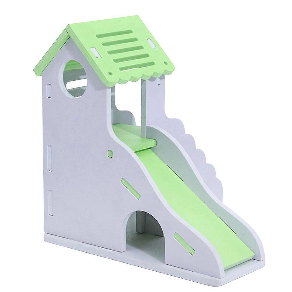 Hamster Habitat Play House For Resting Area Small Hedgehog Green 1Pack