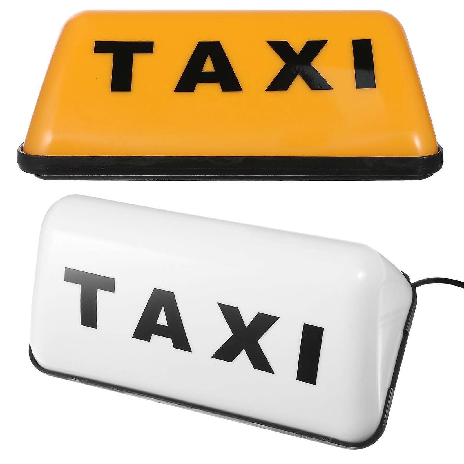 Illuminated Taxi Roof Light For Vehicle Retro Design Easy Assembly Assorted Color 10 Pcs