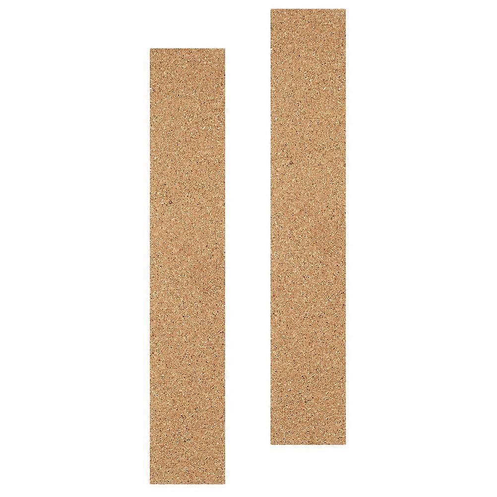 6Pcs Cork Announcement Board Strips for Office Use Chocolate Cork Material