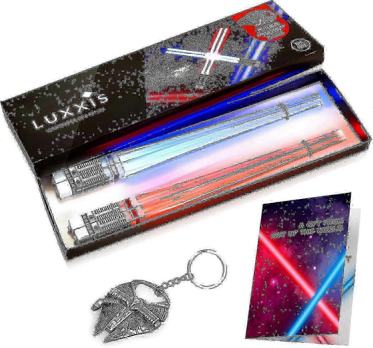 Star Wars Lightsaber Chopsticks - 2 Pairs of Glowing Chopsticks for Themed Parties and Gifts