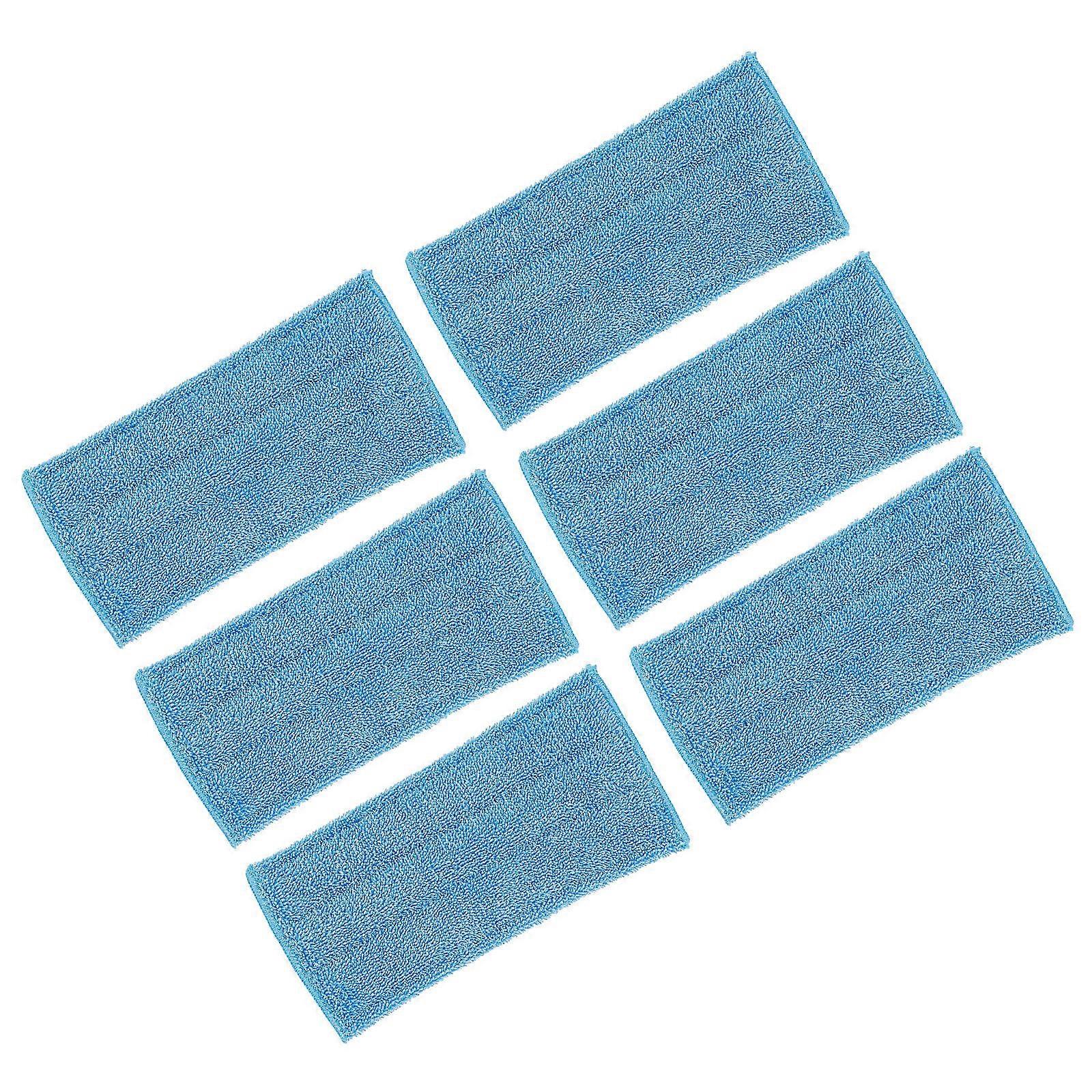 Floor Cleaning Mop Replacement Pads 12 For Household Users Rectangular Blue Fast Drying Convenient To Use