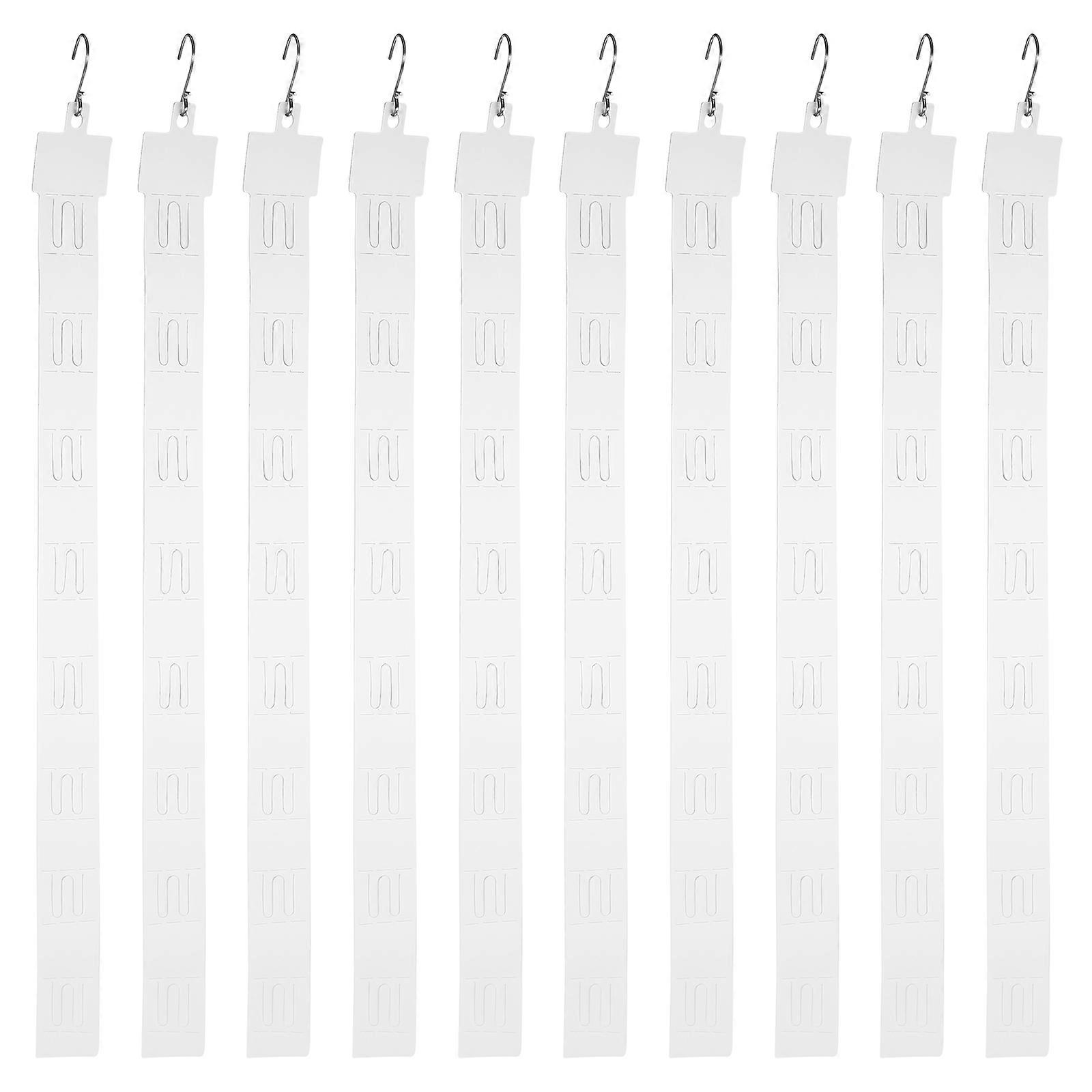 Plastic Display Hanger for Supermarket Use 20Pcs Hanging Strips White