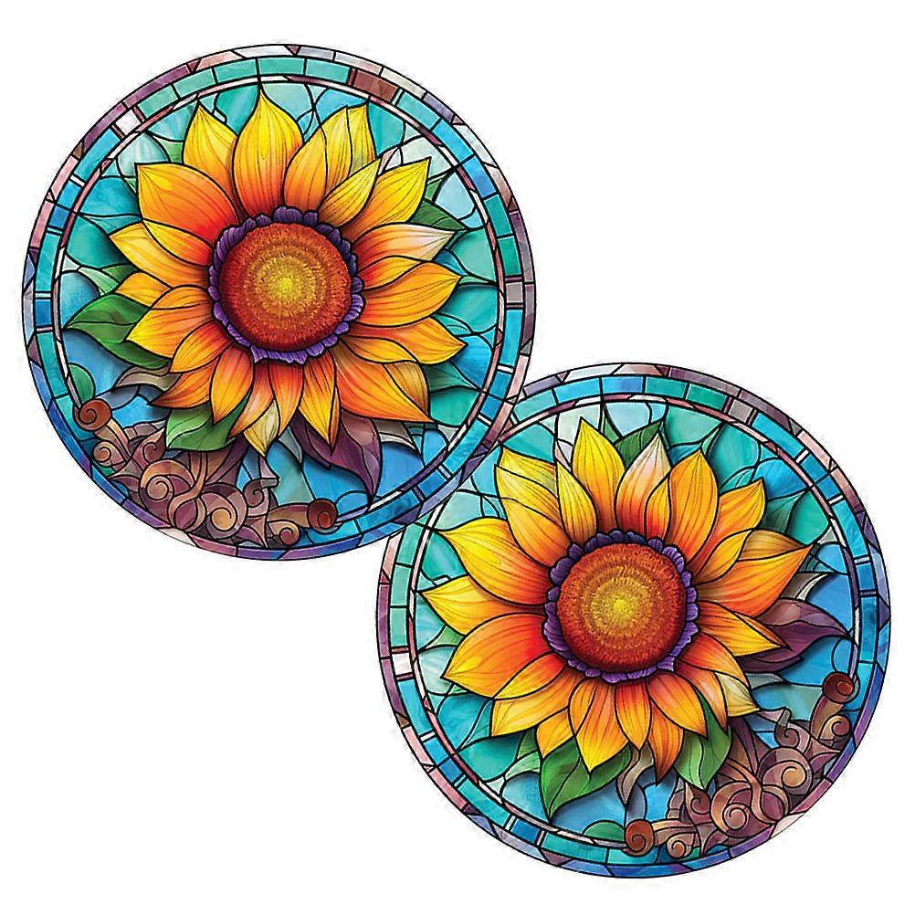 Window Decals For Bird Strikes Diy Window Cling Bird Strike Prevention Multi 25.4x25.4cm Anti-Collision 2Pcs