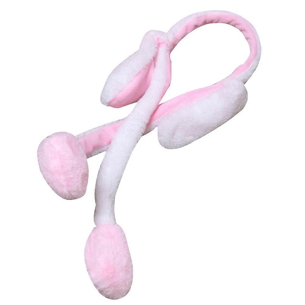 Cute Bunny Headband Plush Rabbit Ears for 2Pcs Moving Headwrap