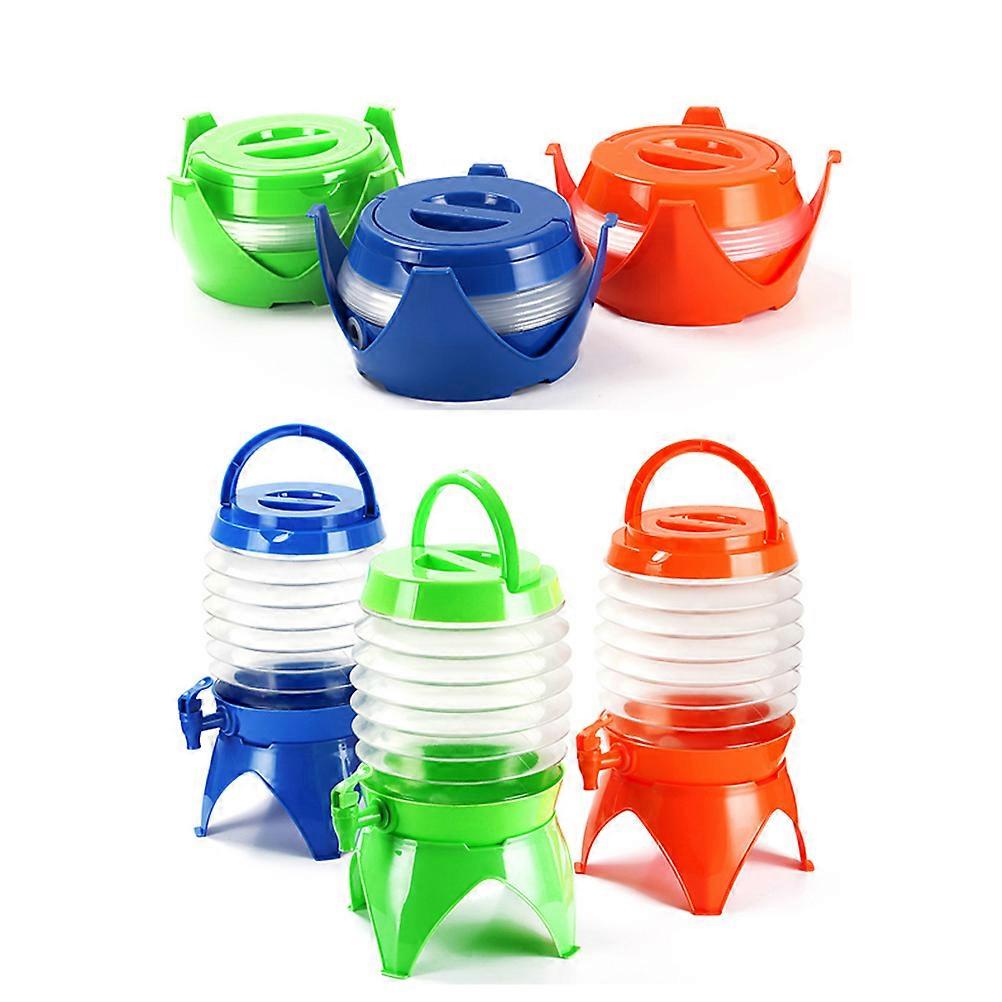 Portable Drinks Container Gallon Folding Water Dispenser for Travel 5L