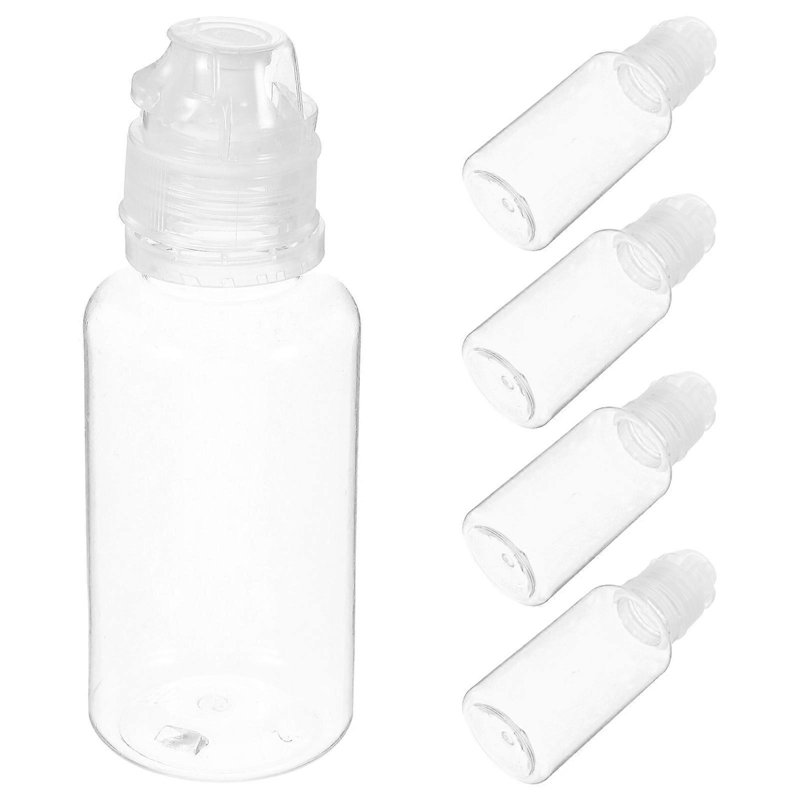 Honey Bottle Transparent Plastic Squeeze Bottle for Controlled Dispensing 15Pcs