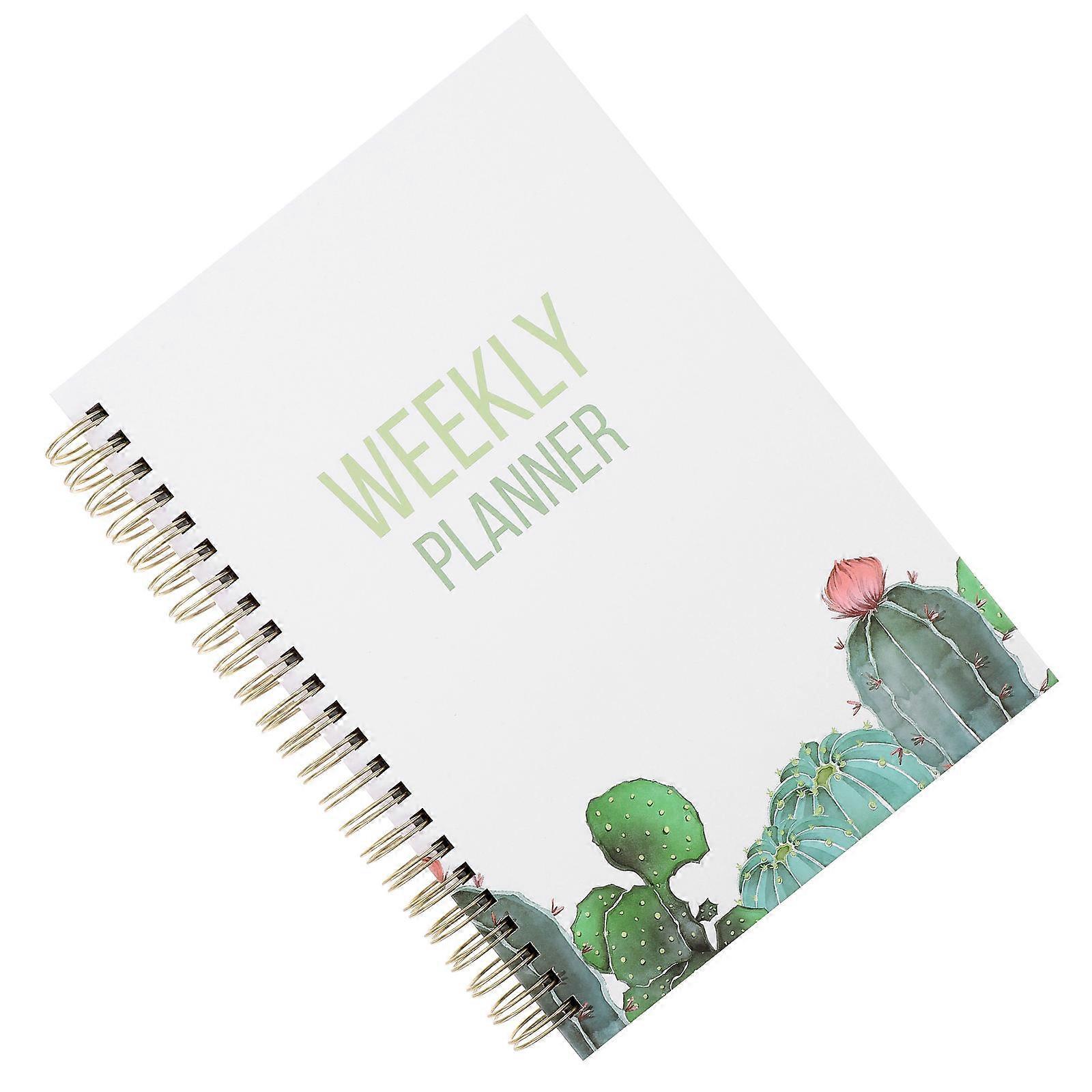 Blue Weekly Planner Notebook for Teachers Academic Schedule Notepad
