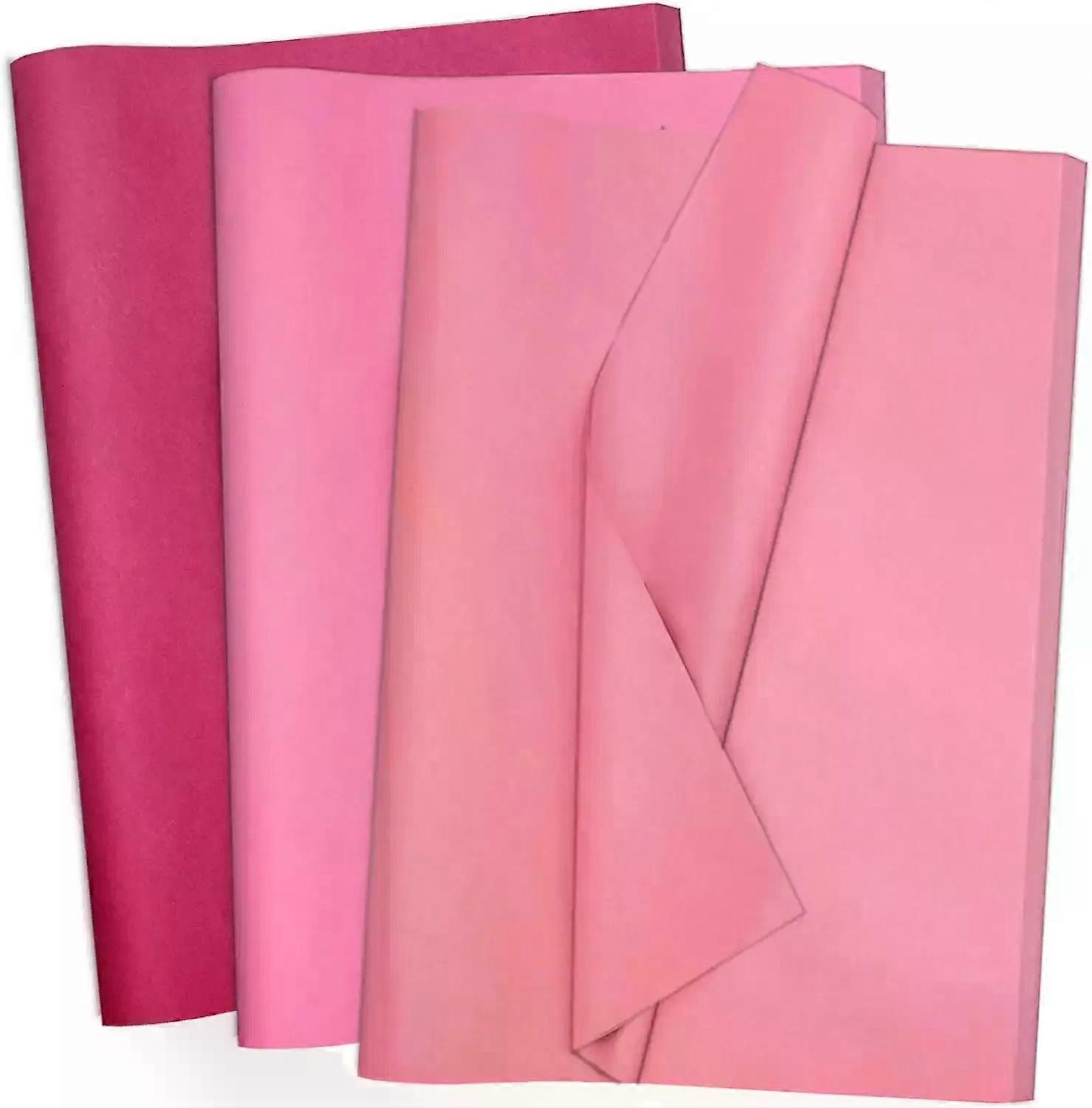 30 Sheets Pink Tissue Paper 25x20 Inches Pink Tissue Paper for Bags Pink Wrapping Tissue Paper Bulk for Valentine s Day Wrapping
