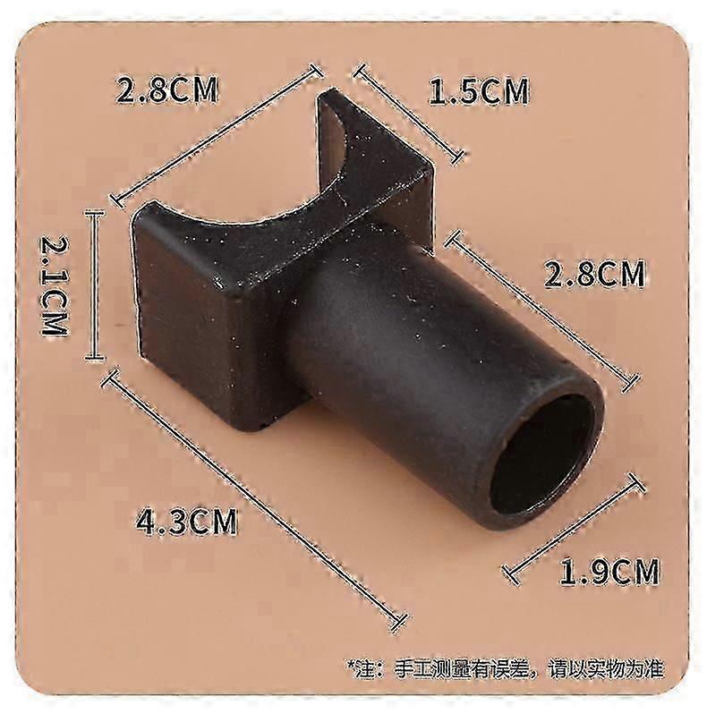 2pcs Wheelchair Seat Rail Guide Plastic U-Shaped Detachable Arm Frame Seat Rail Guide Replacement Parts For Transport Chairs And Wheelchairs