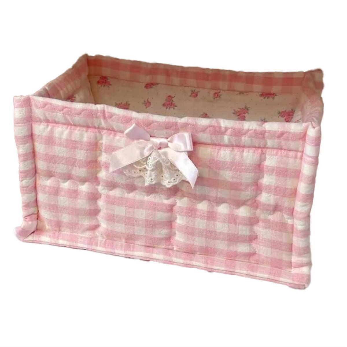 1PCS Square Storage Basket Desktop Organizer Storage Basket,G