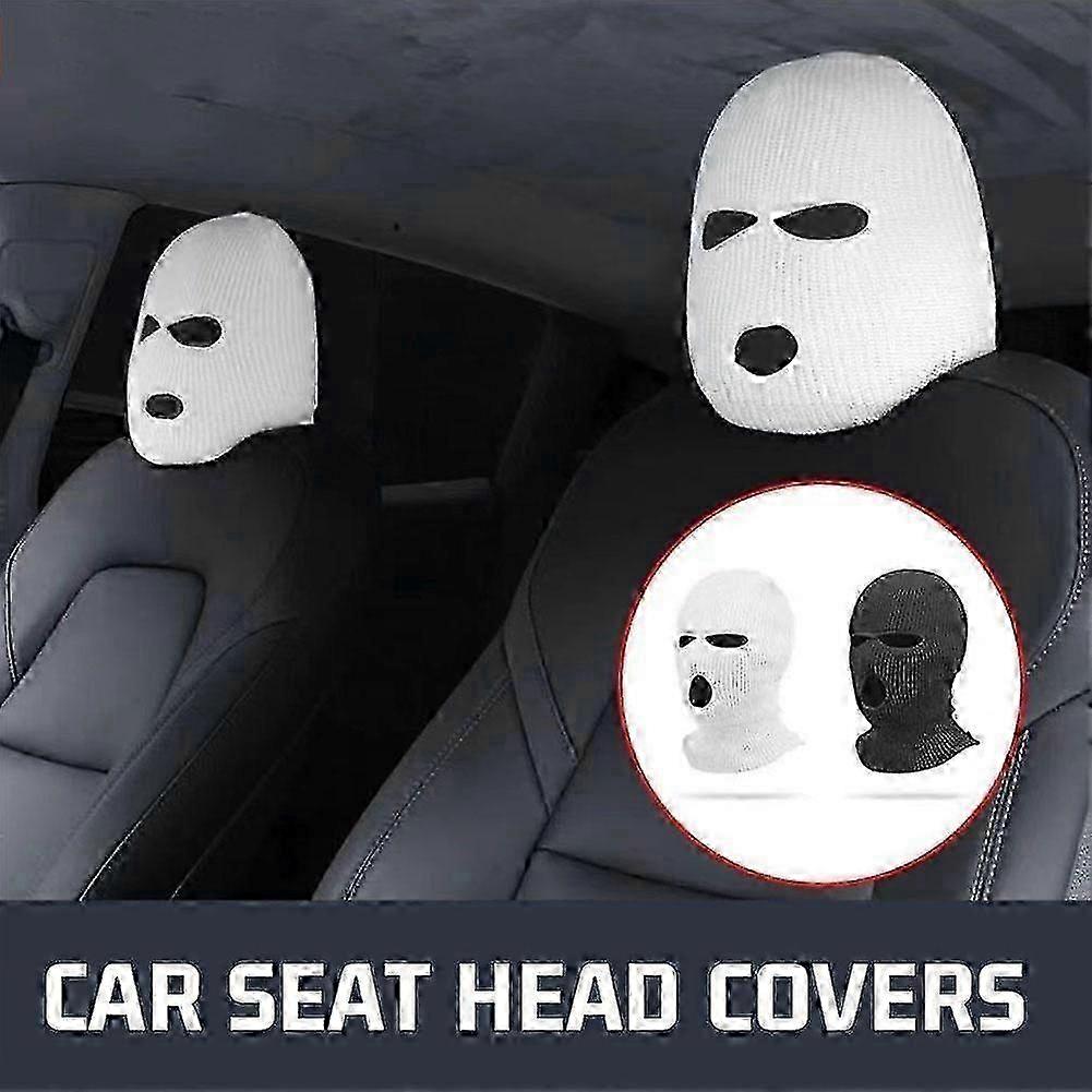 車のシートヘッドカバー 面白い帽子 ハロウィン ヘッドレストカバー 装飾アクセサリー