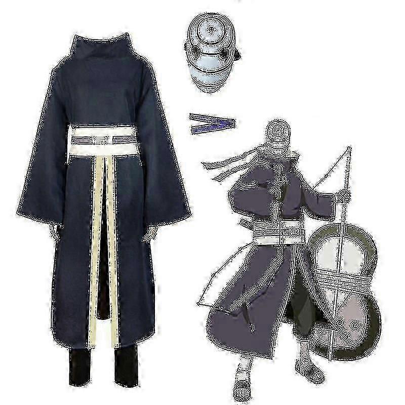 Naruto Obito Cosplay Kostüm Polyesterfaser Unisex