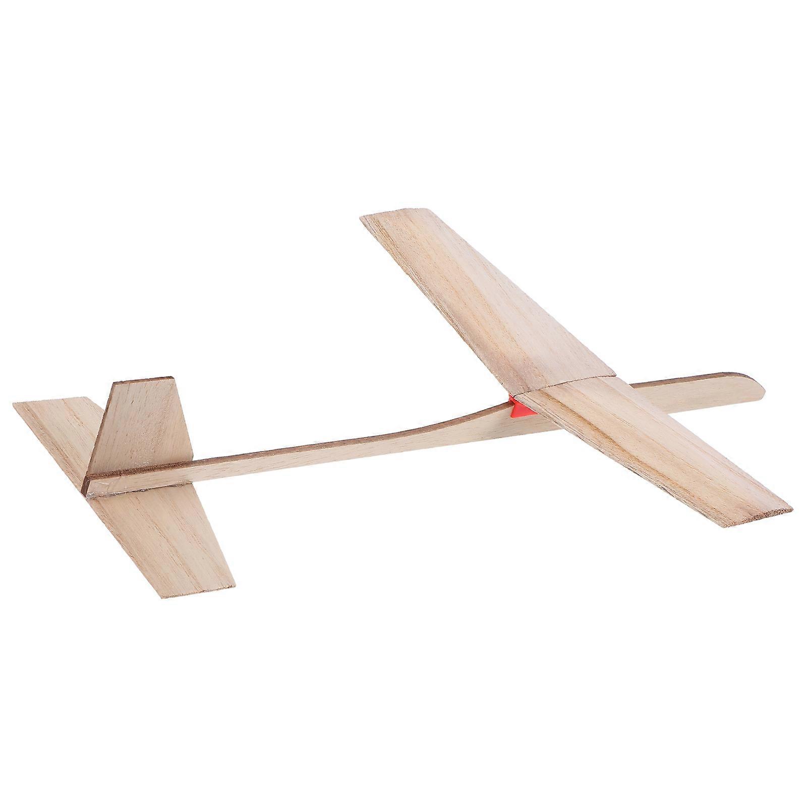 Wooden Airplane Glider for Kids DIY Craft and Education 1Set Beige