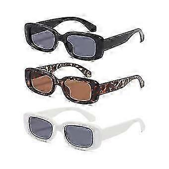 Women's Rectangular Sunglasses Men's Trend, 3pcs