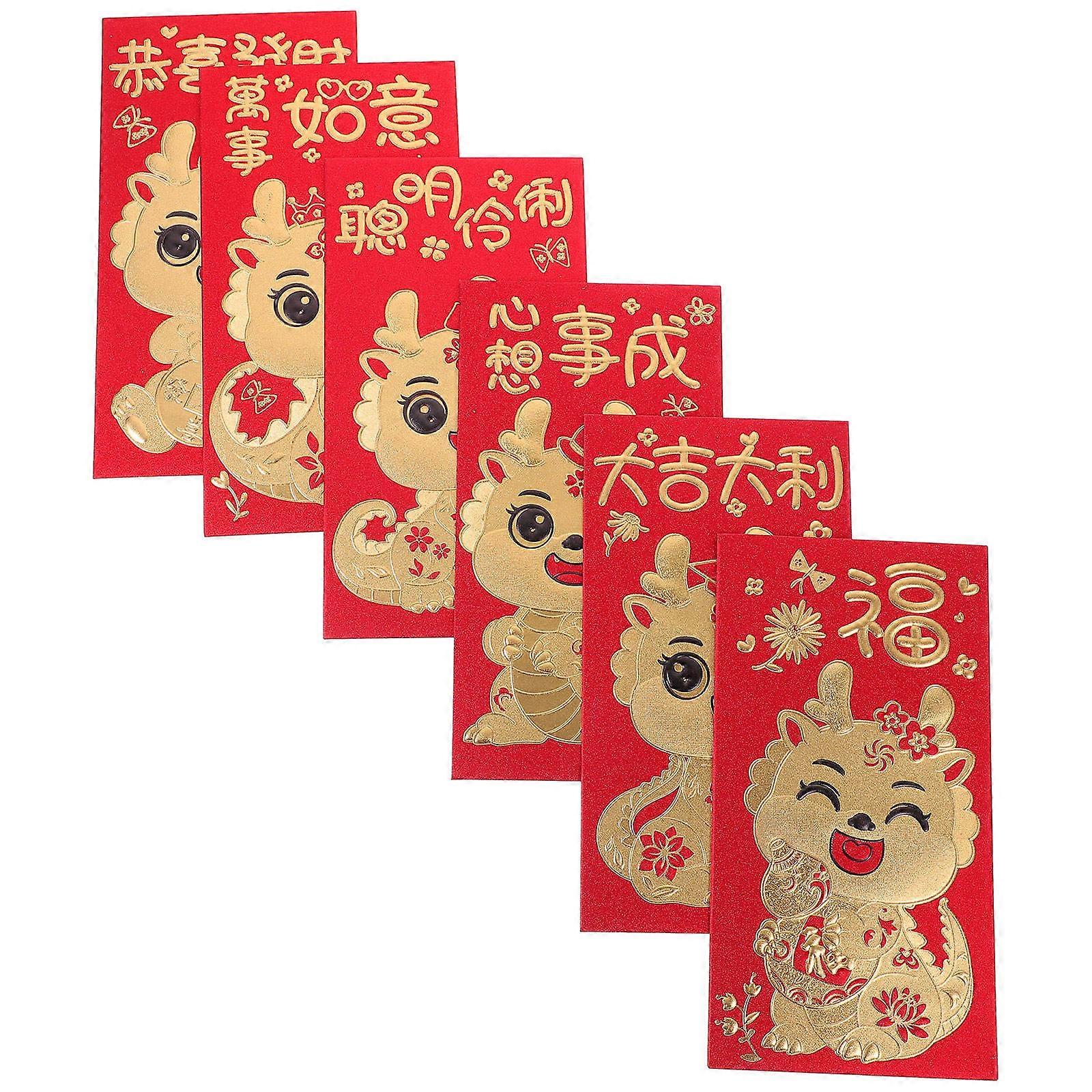 Paper Red Envelopes Spring Festival Design for Storage 30Pcs