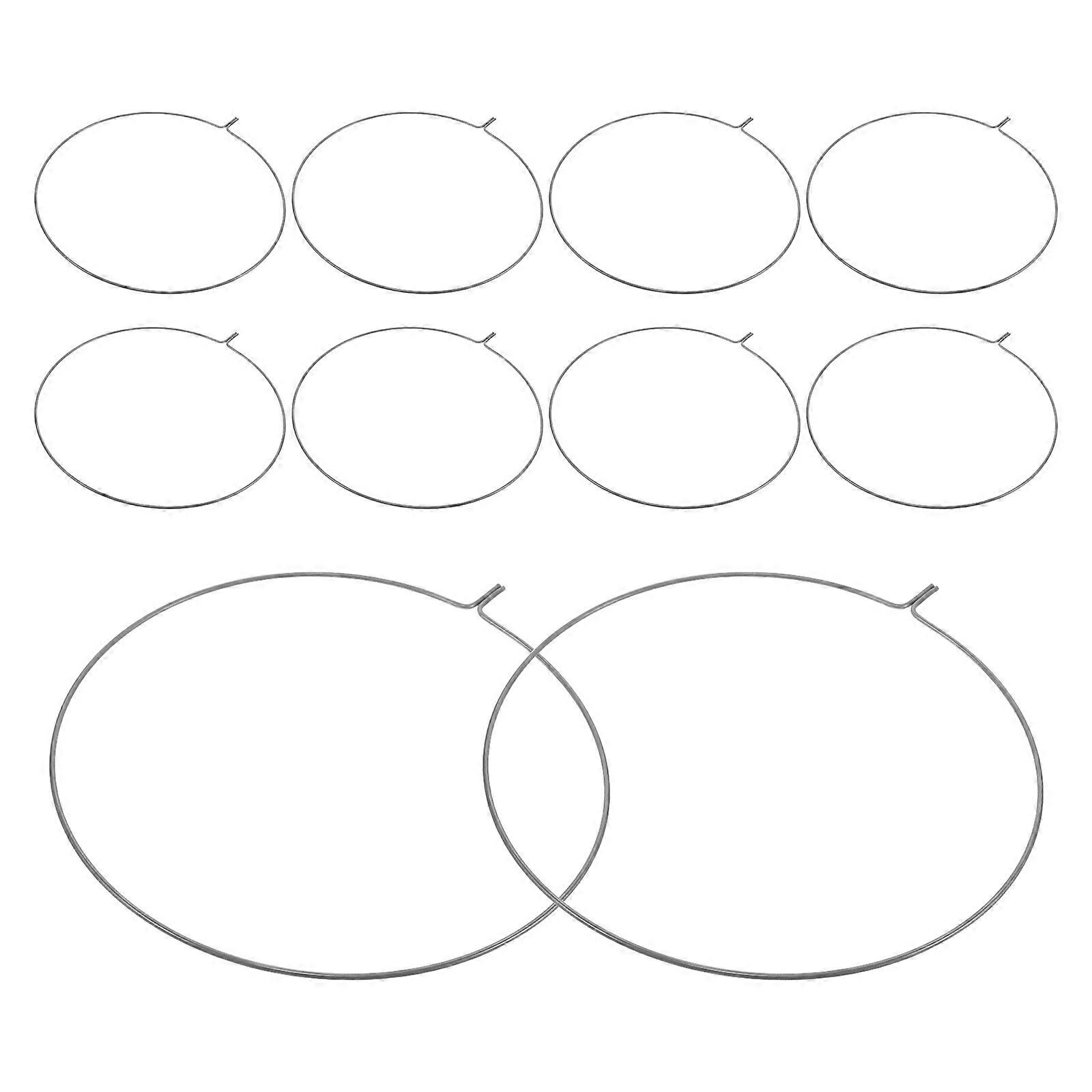 Craft Fan Frame Round Shape Lightweight Portable Stage Performance 10Pcs