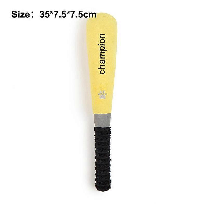 Plyschbasebollträn basebollhundleksak mjuk pipande hundleksak interaktiv husdjursleksak