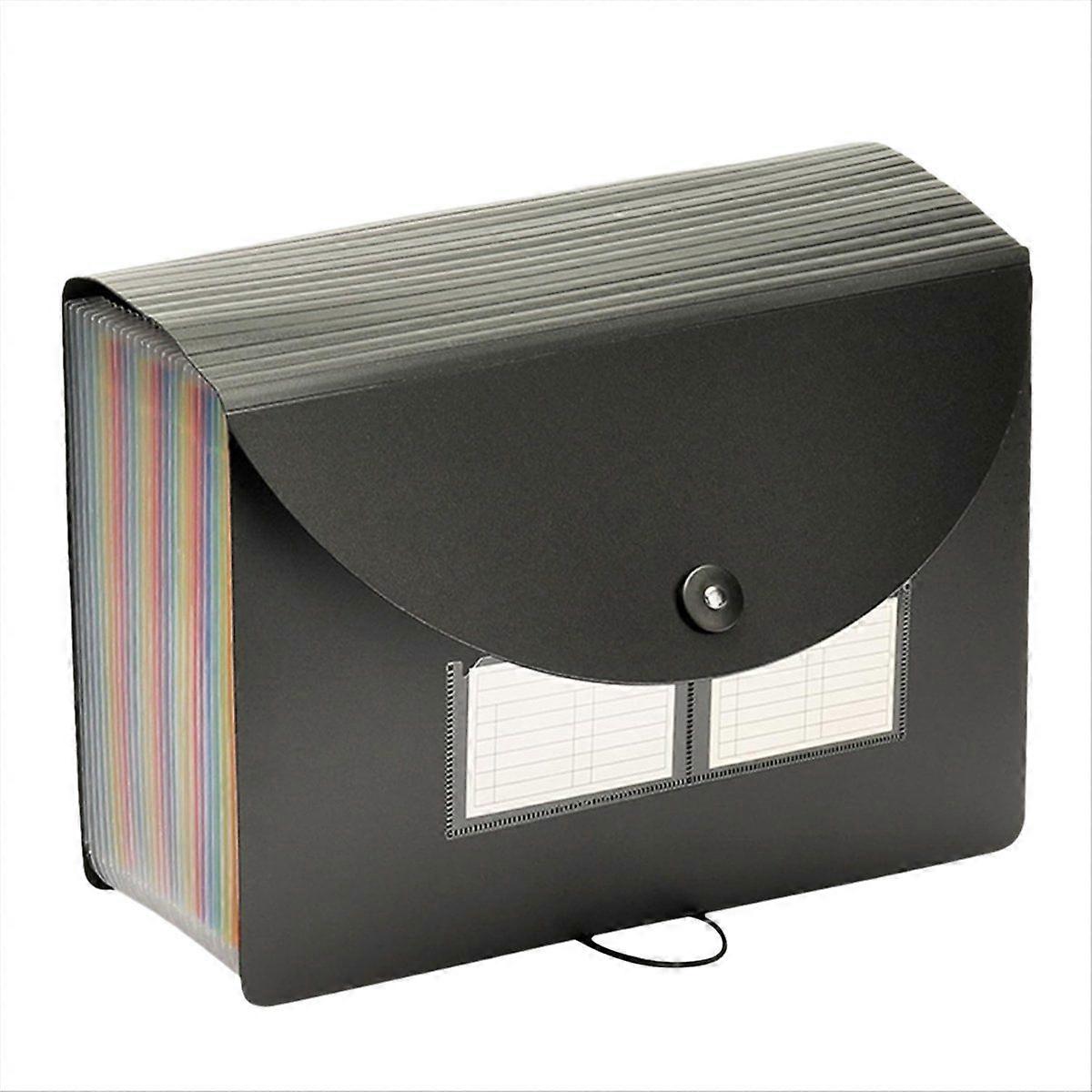 24 Pockets Expanding File Folder with Blank Labels, File Organizer