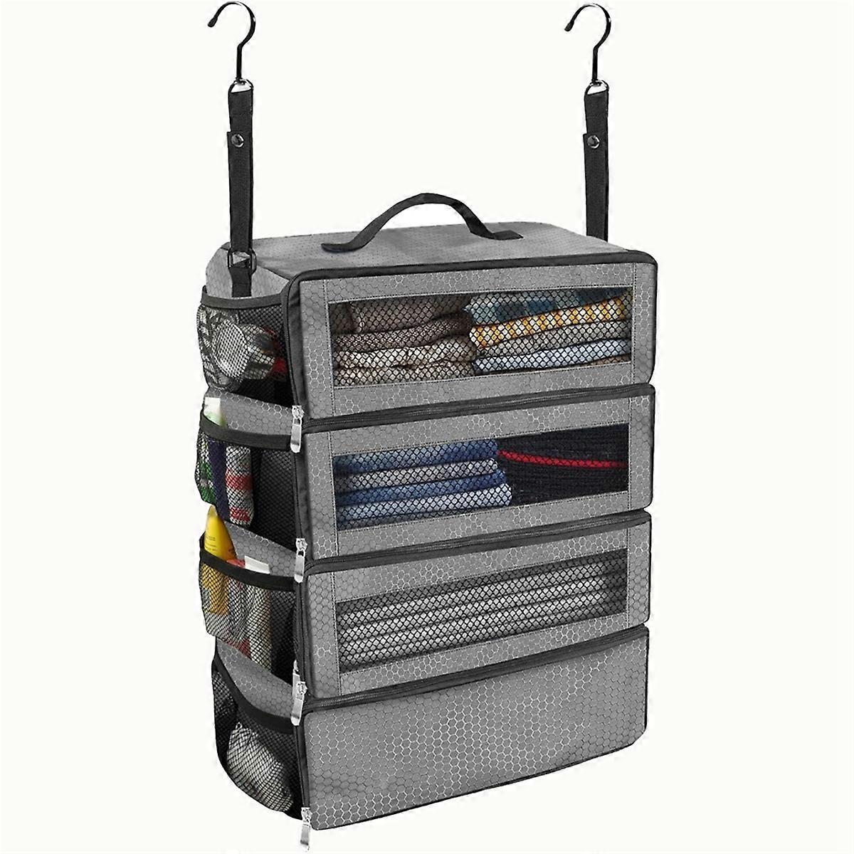 防水スーツケース衣類オーガナイザー旅行者と学生のための旅行パッキング荷物パッキングオーガナイザーグレー