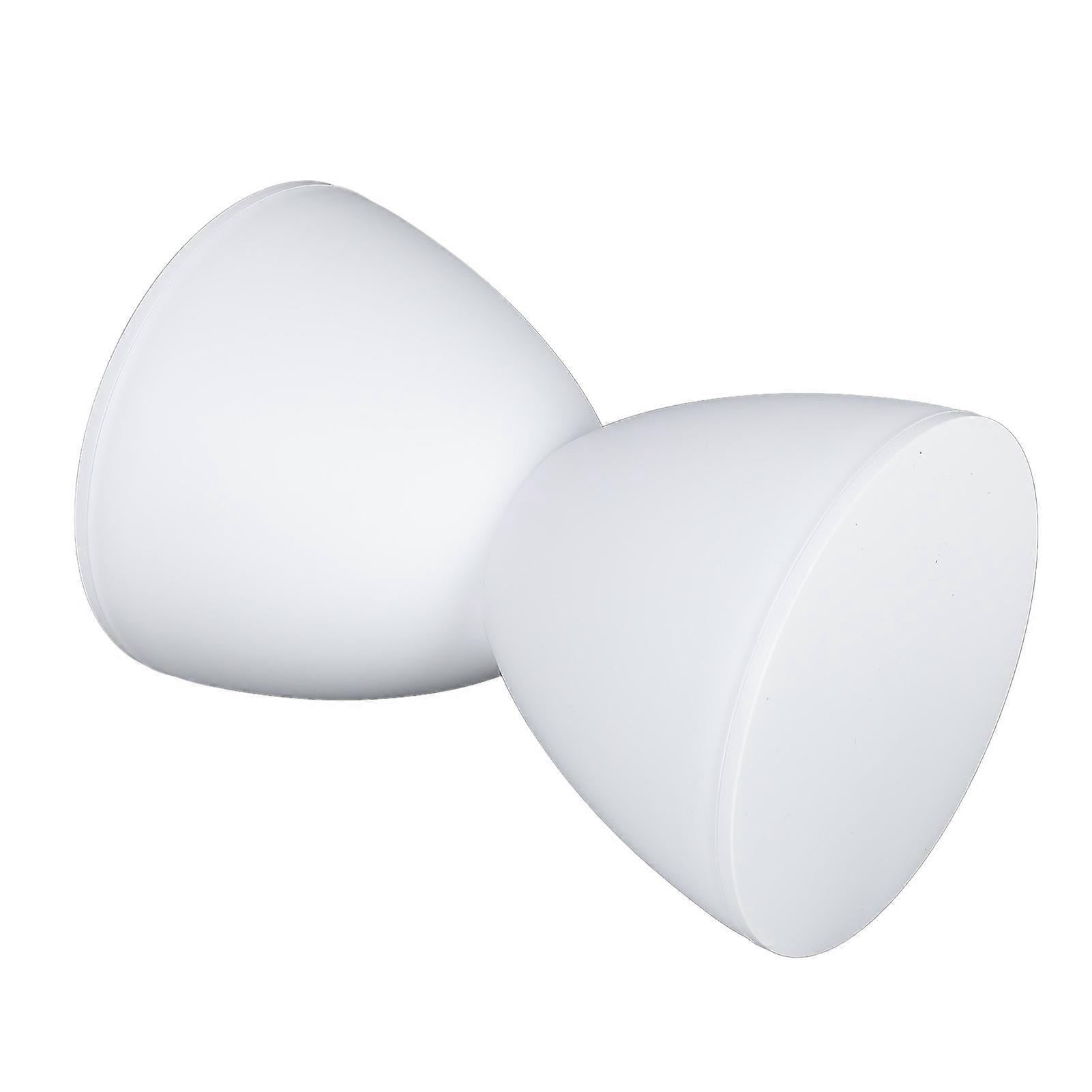 Modern Hourglass Stool 43x30cm White PP Round End Table