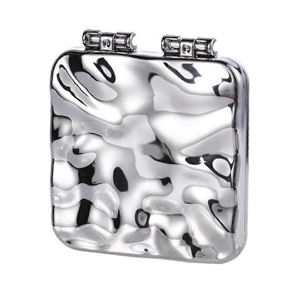 Mini Portable Double-sided Makeup Mirror Handheld Foldable Mirror