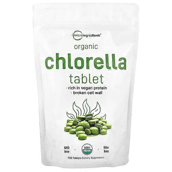 Micro Ingredients, Organic Chlorella Tablet, 720 Tablets (0.5 g per Tablet)