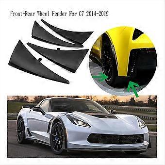Car Front+Rear Wheel Guards Flaps Mudguards Cover Trim for C7 2014-2019