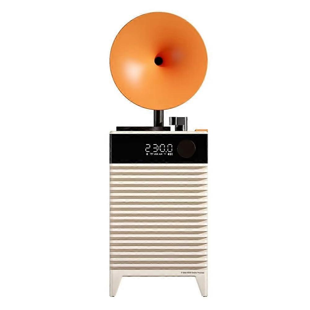 Retro Bluetooth Speakers Model 202 Outdoor Wireless Bass Subwoofer LED Clock Hands Calling TF Card AUX