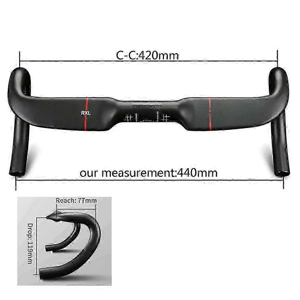 RXL SL 31.8 Carbon Road Handlebar For Bicycle Internal Routing UD Matte Drop Handle Bar 2021 New Arrival Cycling Bike Handlebars 25-26