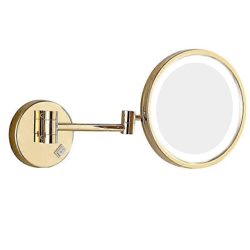 Cosmetic mirror with 10x magnifying light