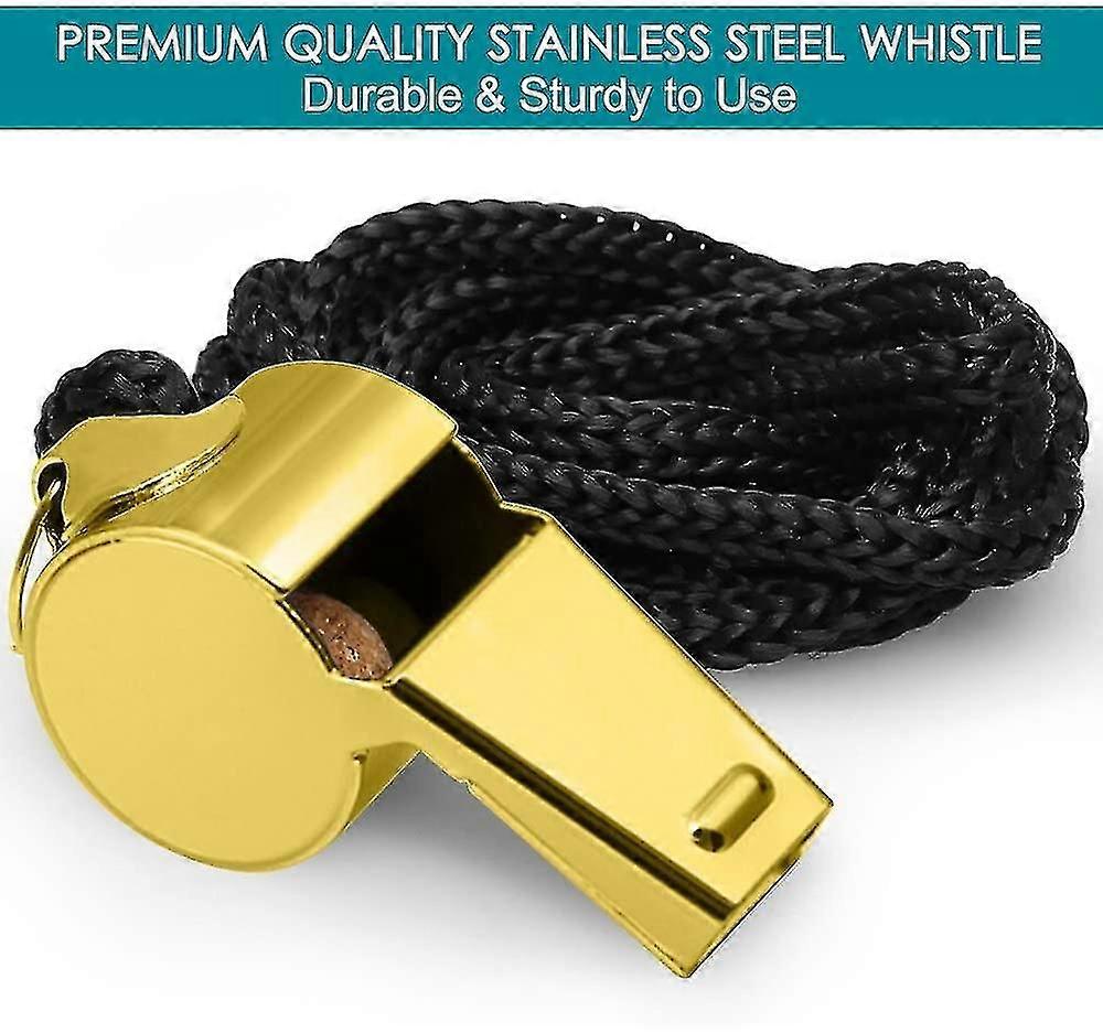 5ステンレススチールホイッスル、審判コーチライフガードのための高声メタル緊急信号ホイッスルのセット
